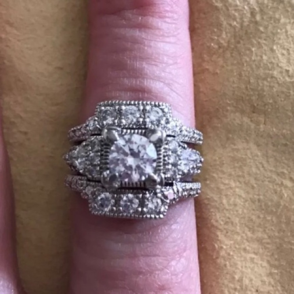 Sterling silver CZ  firm, no holds, no trades